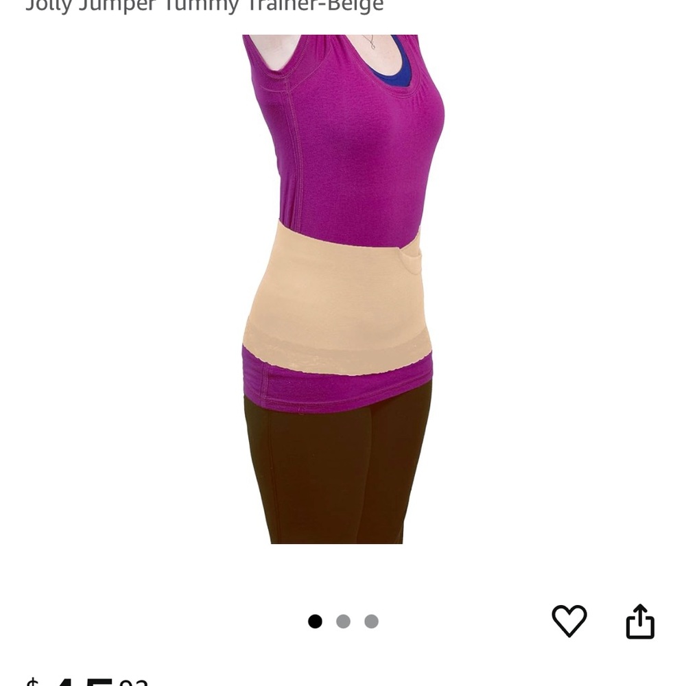 Cream Lace Trim Tummy Trainer. Post maternity.